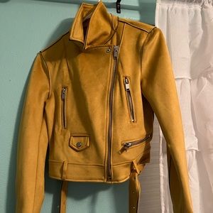 Zara Leather Jacket Size Small